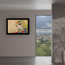 Load image into Gallery viewer, Lacquer Painting on Wood – "Early Summer Rain" Wall Art | Handmade Wood Panel Decor