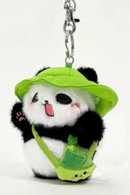 Load image into Gallery viewer, Picnic Bamboo Shoot Panda Plush Doll Pendant Keychain