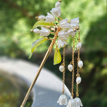 Load image into Gallery viewer, Elegant Lily of the Valley Hair Stick
