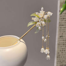 Load image into Gallery viewer, Elegant Lily of the Valley Hair Stick
