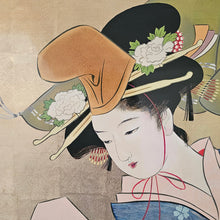 Load image into Gallery viewer, Lacquer Painting on Wood – &quot;Early Summer Rain&quot; Wall Art | Handmade Wood Panel Decor
