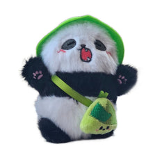Load image into Gallery viewer, Picnic Bamboo Shoot Panda Plush Doll Pendant Keychain
